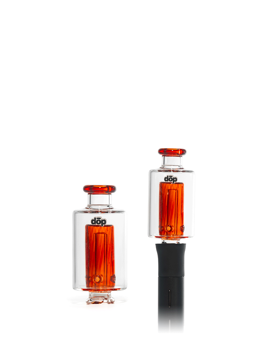 Dōp Glass - Pivot Bubbler - Red & Clear